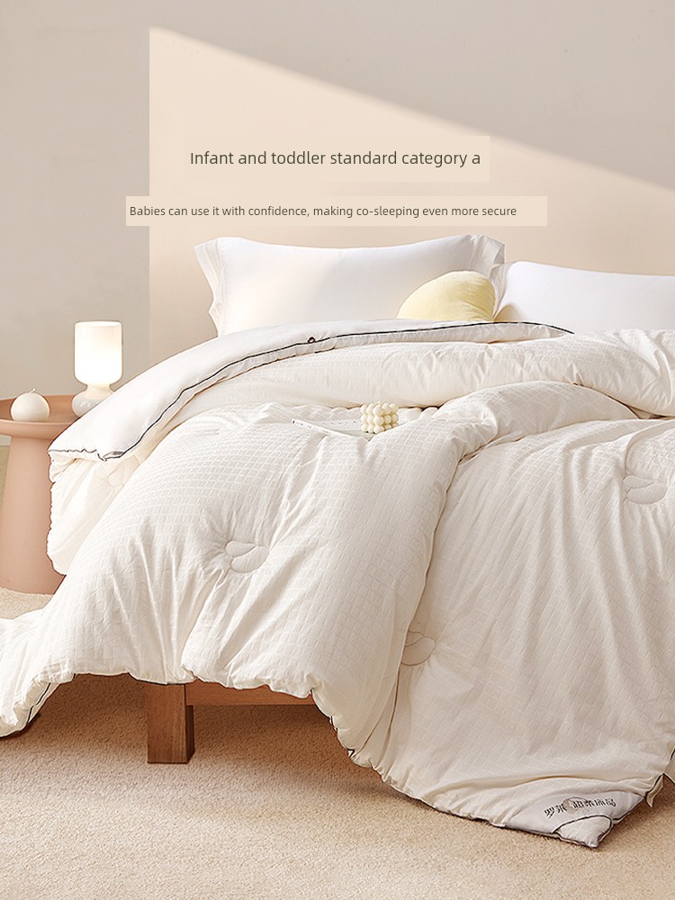 Luolai Home Textiles Quilt, All-Cotton Pure Cotton Soybean Quilt Core, Dormitory Student Antibacterial Spring and Autumn Quilt, Thickened Warm Winter Quilt