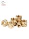 Injection molded hot melt copper nut M2M3 through hole knurled nut earth-eight-shaped embedded copper insert copper flower mother M4M5M6M8