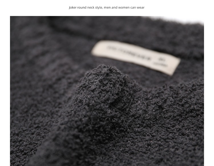 tide Soft waxy texture Round neck Casual and versatile Condom sweater