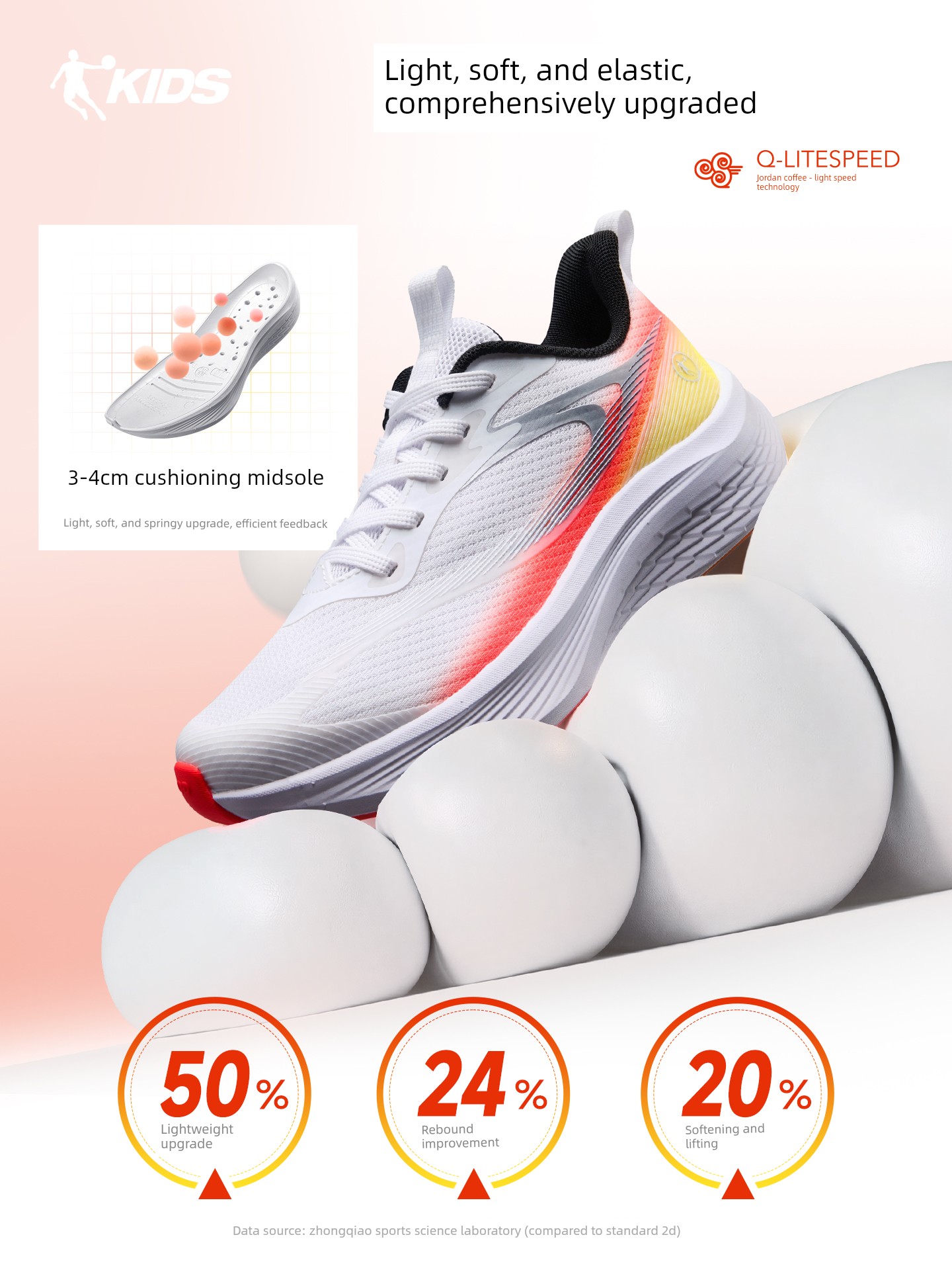 Lightweight 3-Strap Jordan Kidsren's Shoes, Kidsren's Running Shoes, Autum New Youth Professional Running Shoes, Boys' Sports Shoes