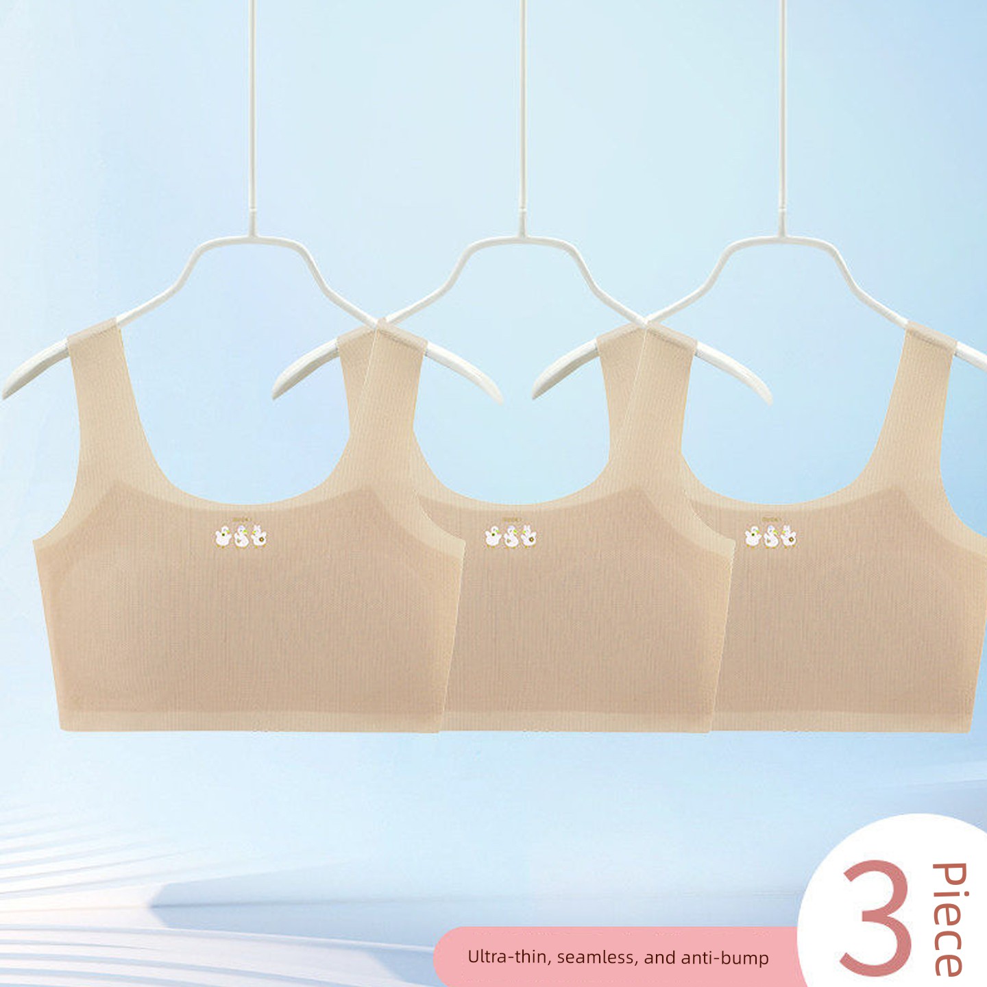 Children's Underwear for Girls in the Developmental Stage, Small Vests for Primary School Students, Stage One, 10-Year-Old Older Kids, 12-Year-Old Girls, — 6