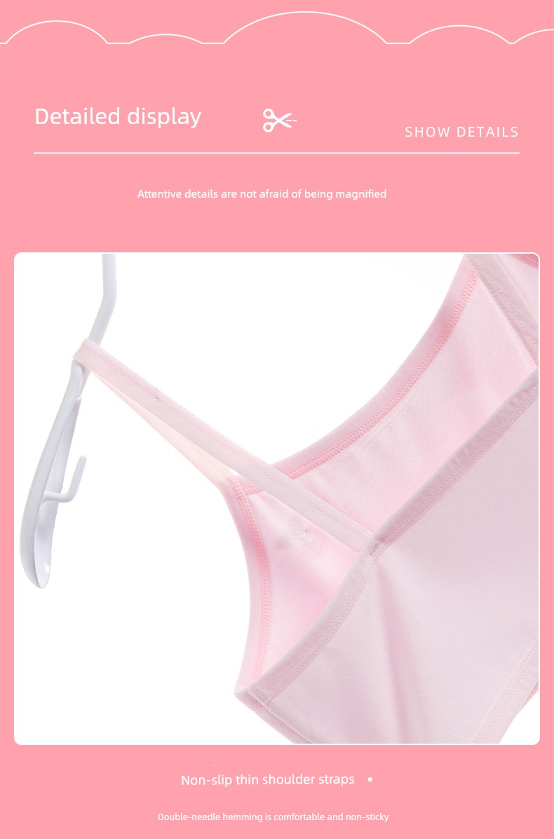Girls' Underwear for 12-Year-Old Children in the Developmental Stage, Thin Cotton Bra for Young Girls, Elementary School Students' First Stage Children's — 15