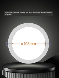 Bull Recessed Downlight for Commercial Use in Shops, 110mm Large Opening, 12cm Watt High Power, Ultra-Thin and Ultra-Bri
