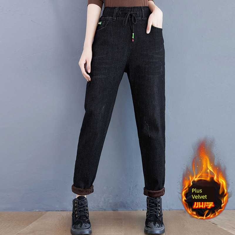 Guangzhou Xintang winter Hot money Big size Fat mm Jeans