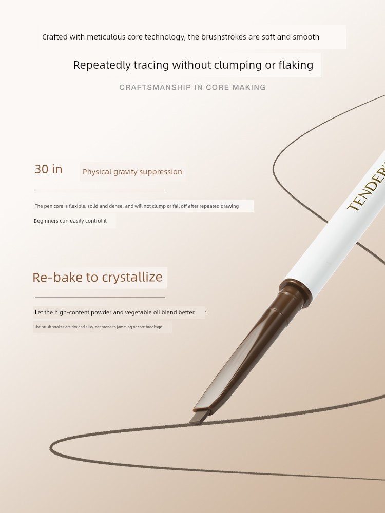 German Nenfu Eyebrow Pencil for Women Preparing for Pregnancy, Waterproof, Sweat-Resistant, Not Easy to Fade, with Distinct, Natural-Looking Eyebrows, — 3