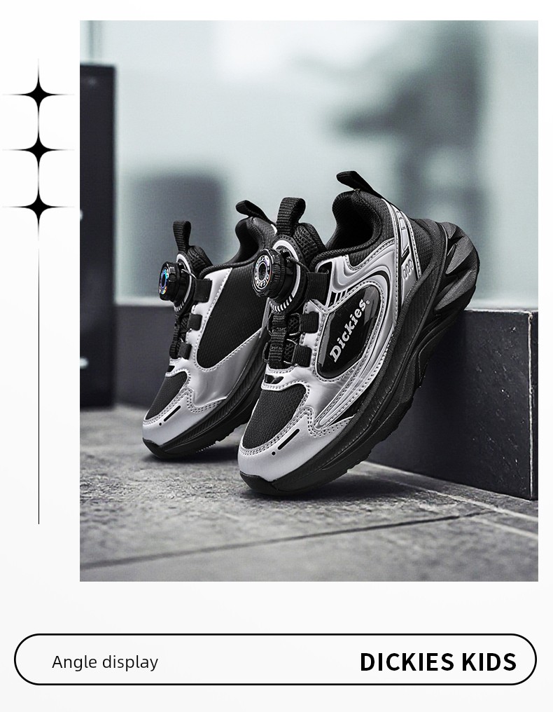 Dickies Children's Sports Shoes for Boys and Girls, 2026 Autumn New Model, Children's Non-Slip Thick-Soled Height-Increasing Dad Shoes — 19