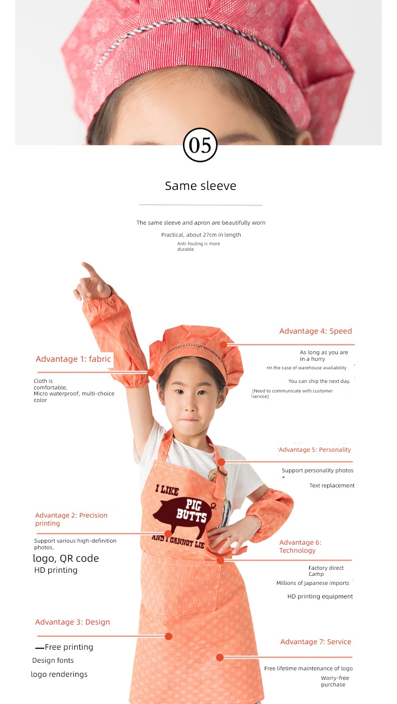Four Seasons Studio Oil separation housework clean apron Smock