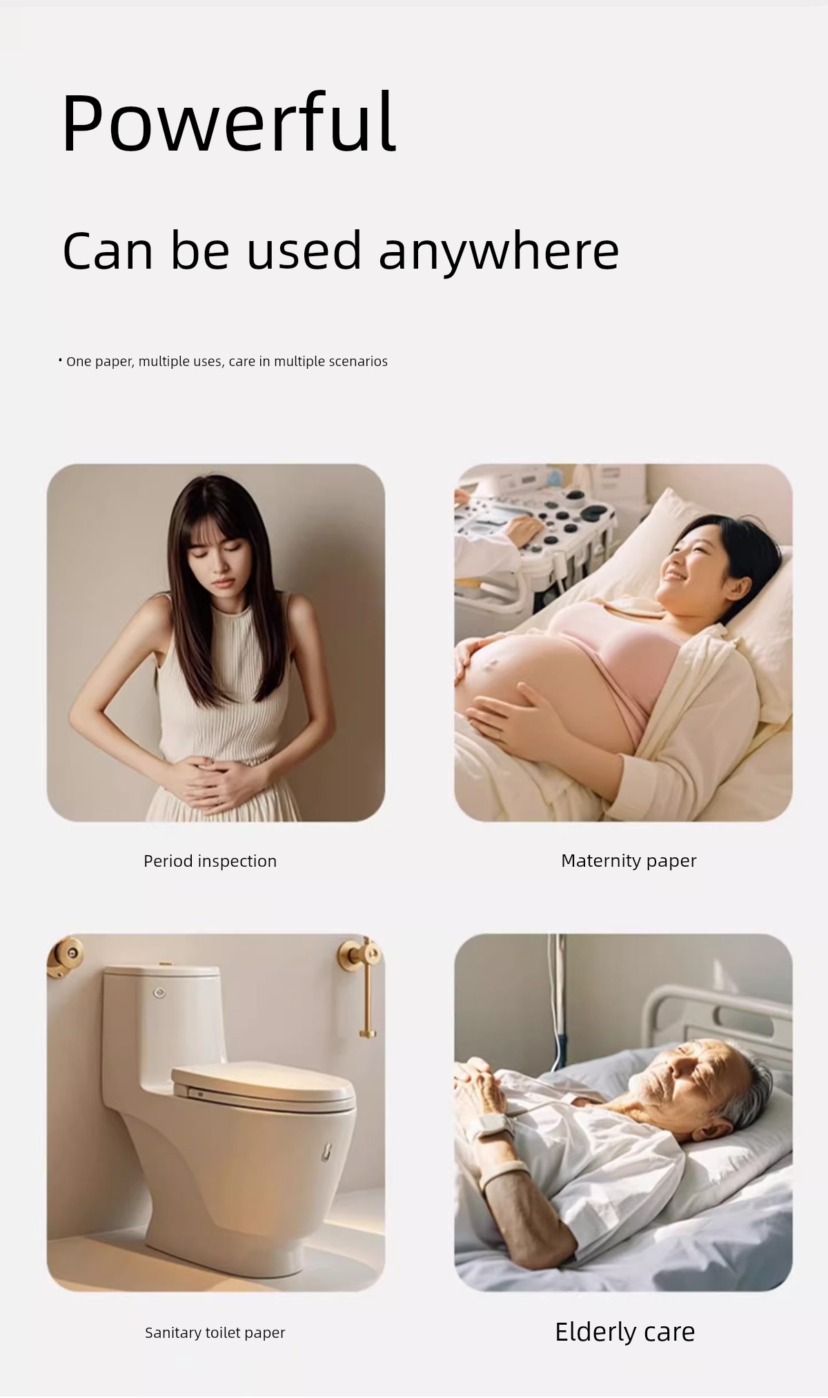 Wowai Maternity-Specific Sanitary Paper, Extra-Large Postpartum Paper, Postpartum Delivery Room Paper, Maternity Supplies, Sanitary Napkins, and Pads — 12