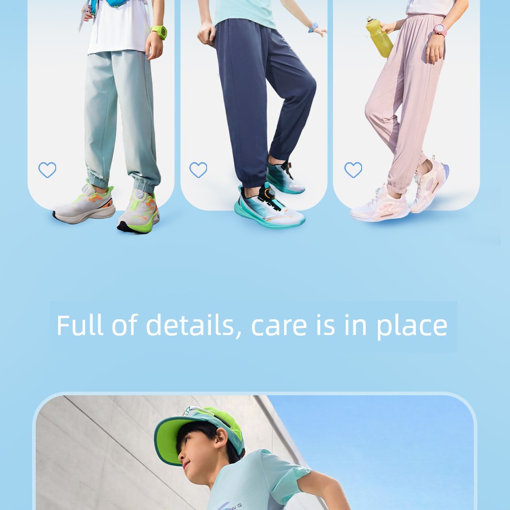 Anta Kidsren's Clothing Boys' Pants Spring and Autumn Quick-Drying Long Pants 2026 New Autumn Sweatpants Youth Sports Pants — 76