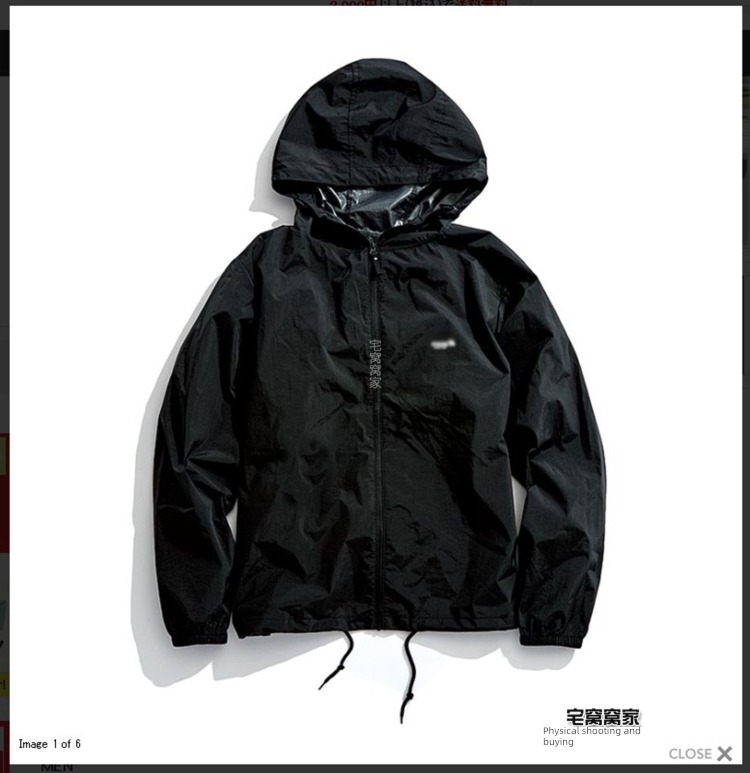 Export Japan real Storage light waterproof Windbreaker