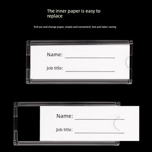 Transparent Plastic Label Tags, Item Name Identification Stickers, Cabinet Classification Labels, Bedside Cards, Box Pro