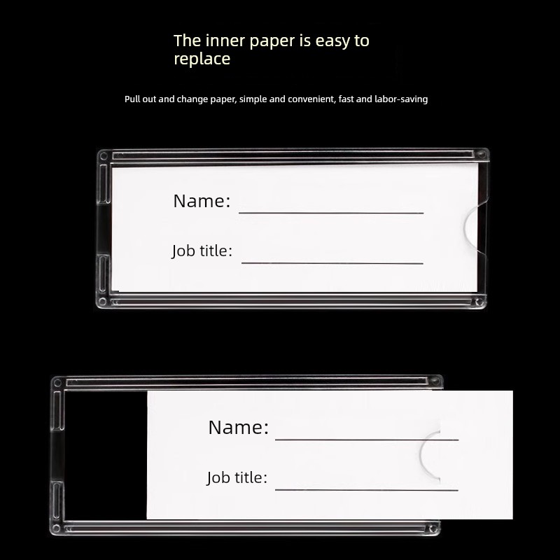 Transparent Plastic Label Tags, Item Name Identification Stickers, Cabinet Classification Labels, Bedside Cards, Box Product Price Tags