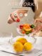 Japanese hammer pattern gold edge glass bowl salad bowl dish set home fruit plate creative Nordic style tableware dessert bowl