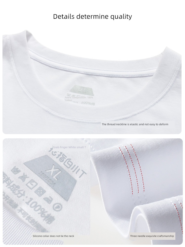 thumb white Little t uneven sleeve length Men's and women's money Aquascutum  T-shirt