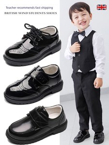 British Style Small Soft Bottom Campus Student Flower Girl Leather Shoes