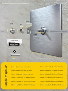 Stainless Steel Screw Stickers Seamless Free Punch and Nail Paste Hook Storage Rack Wire-Wrap Board Holder Base Wall Han