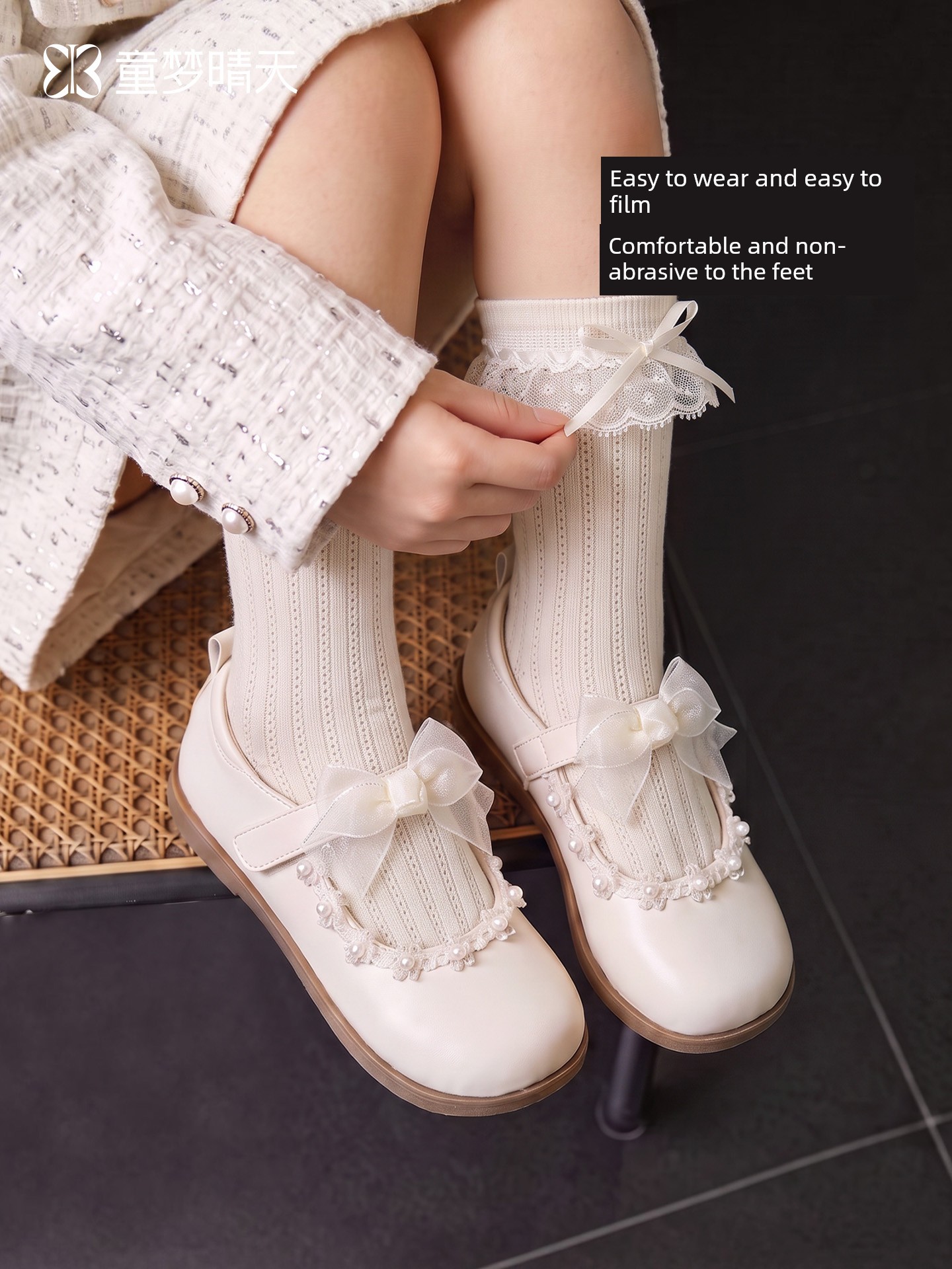 White Kids Soft Bottom Women's Baby Fall and Winter Princess Shoes
