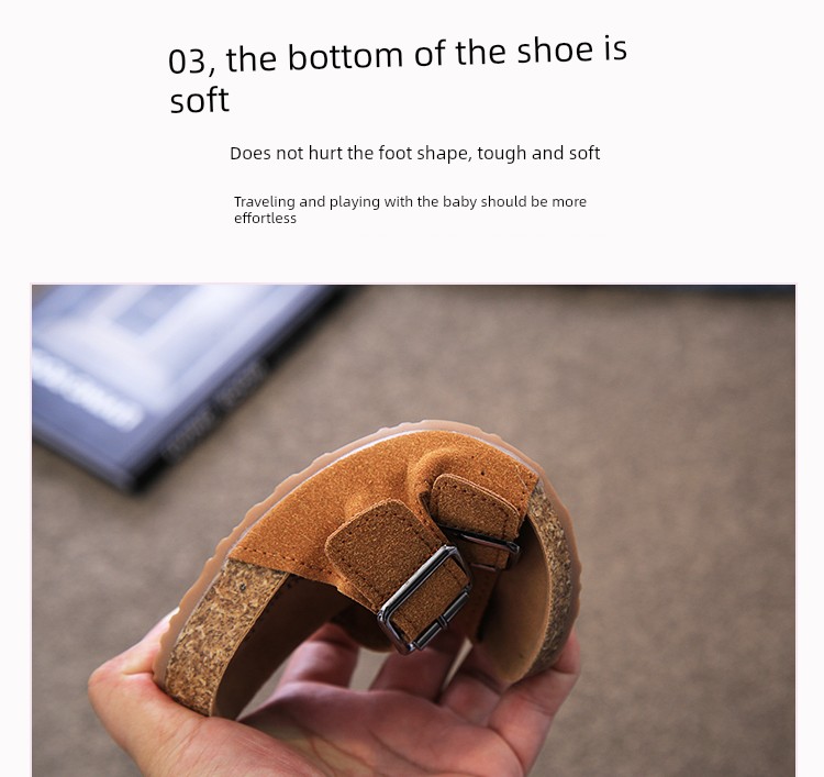 Children's Summer Slippers, Birkenstock-Style Outdoor Non-Slip 2024 Sandals, Boys' and Girls' Casual Indoor Shoes — 4