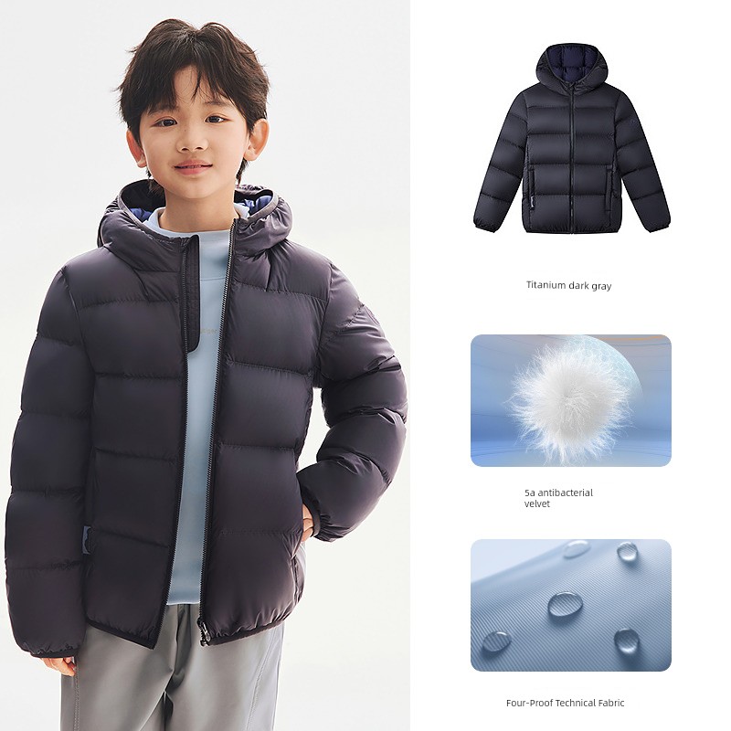 【Energetic Little Puff】Bosideng Children's down Jacket for Boys, Four-Proof down Jacket, New Duck down Coat for Boys — 1