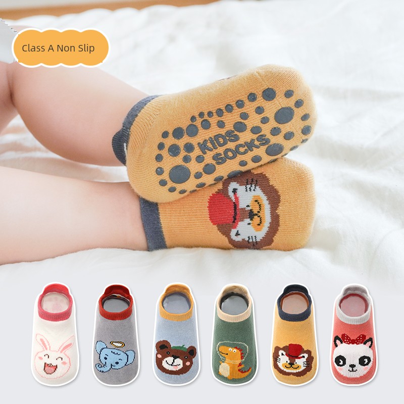 Floor Socks, Baby Socks, Summer Thin Non-Slip Socks, Anti-Cold Toddler Socks, Children's Socks, Pure Cotton Class a Crawling Socks — 7