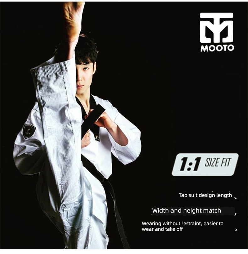 pure cotton college student girl summer wear Taekwondo Uniform