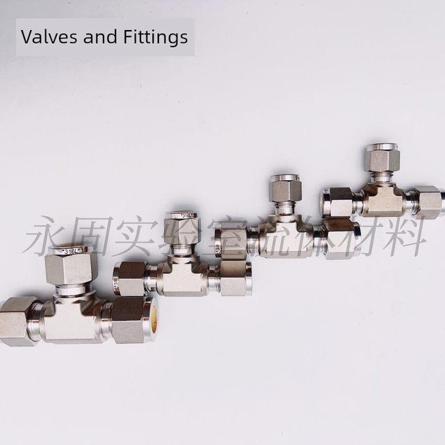 316L stainless steel clamp tee high pressure 3mm 6mm 1/8 1/4 3/8 1/2 8mm silver-plated carburized