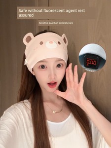 Postpartum Headband and Headscarf for Spring and Summer, Double-Layer Pure Cotton Postpartum Hat for Women, Thin Style f