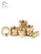 Injection molded hot melt copper nut M2M3 through hole knurled nut earth-eight-shaped embedded copper insert copper flower mother M4M5M6M8