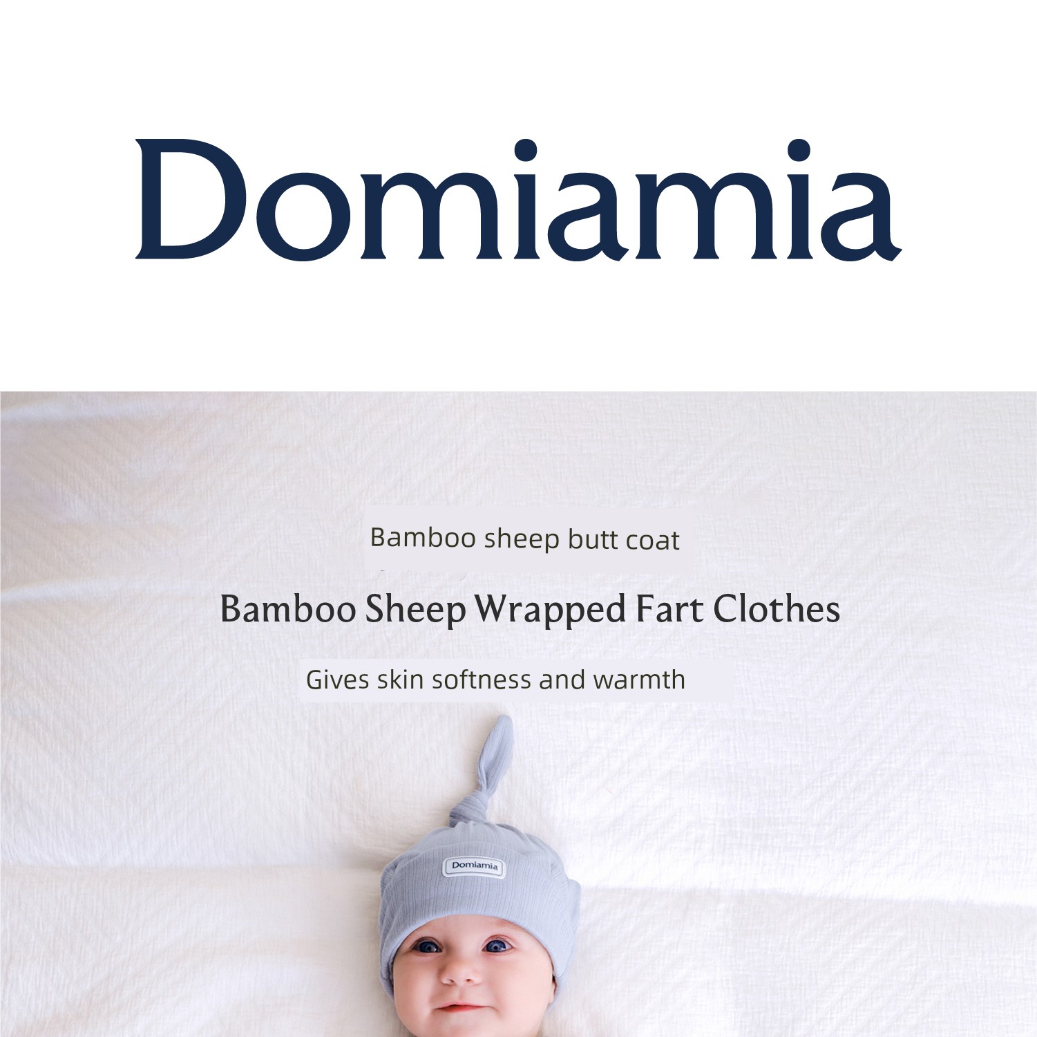 Domiamia Bamboo Soft Baby Wool Romper Newborn Clothes Baby Home Autumn Winter Belly-Protecting Jumpsuit — 6