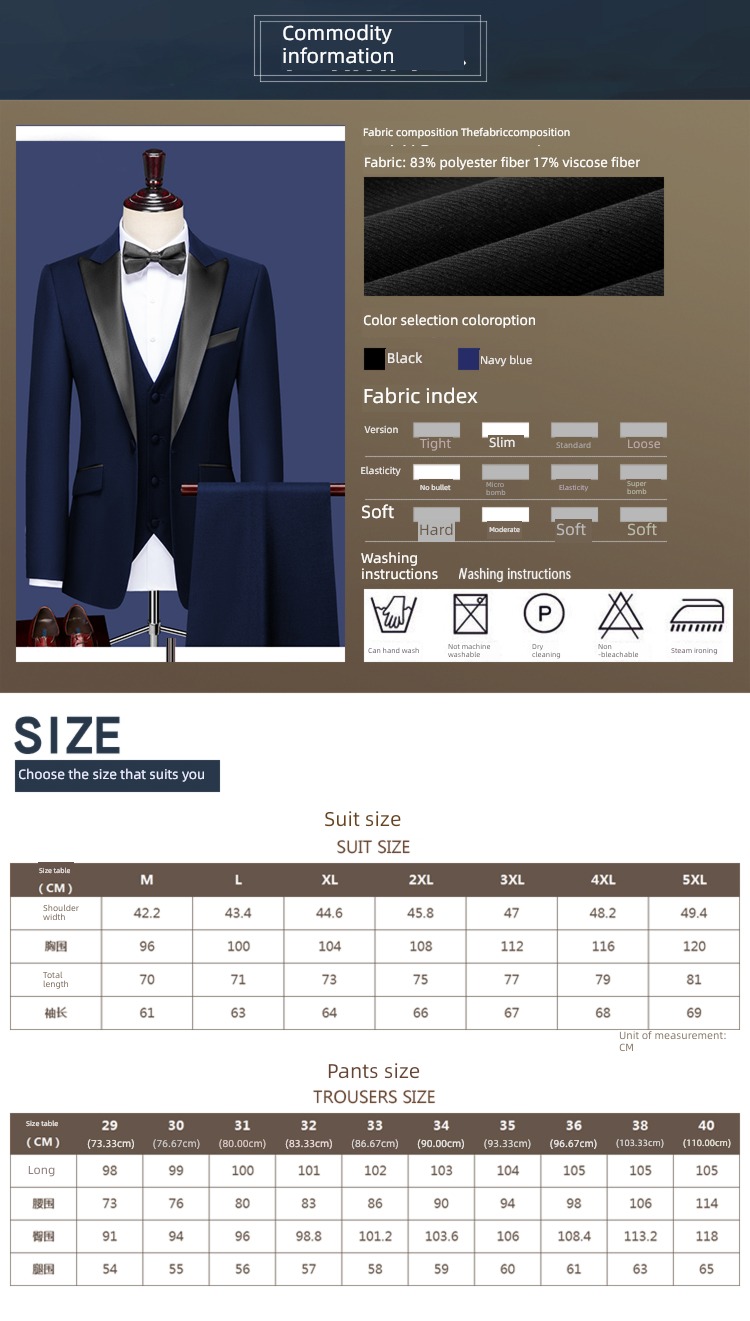 Romon show groom groomsman Pagoda Shiduo Self-cultivation formal wear
