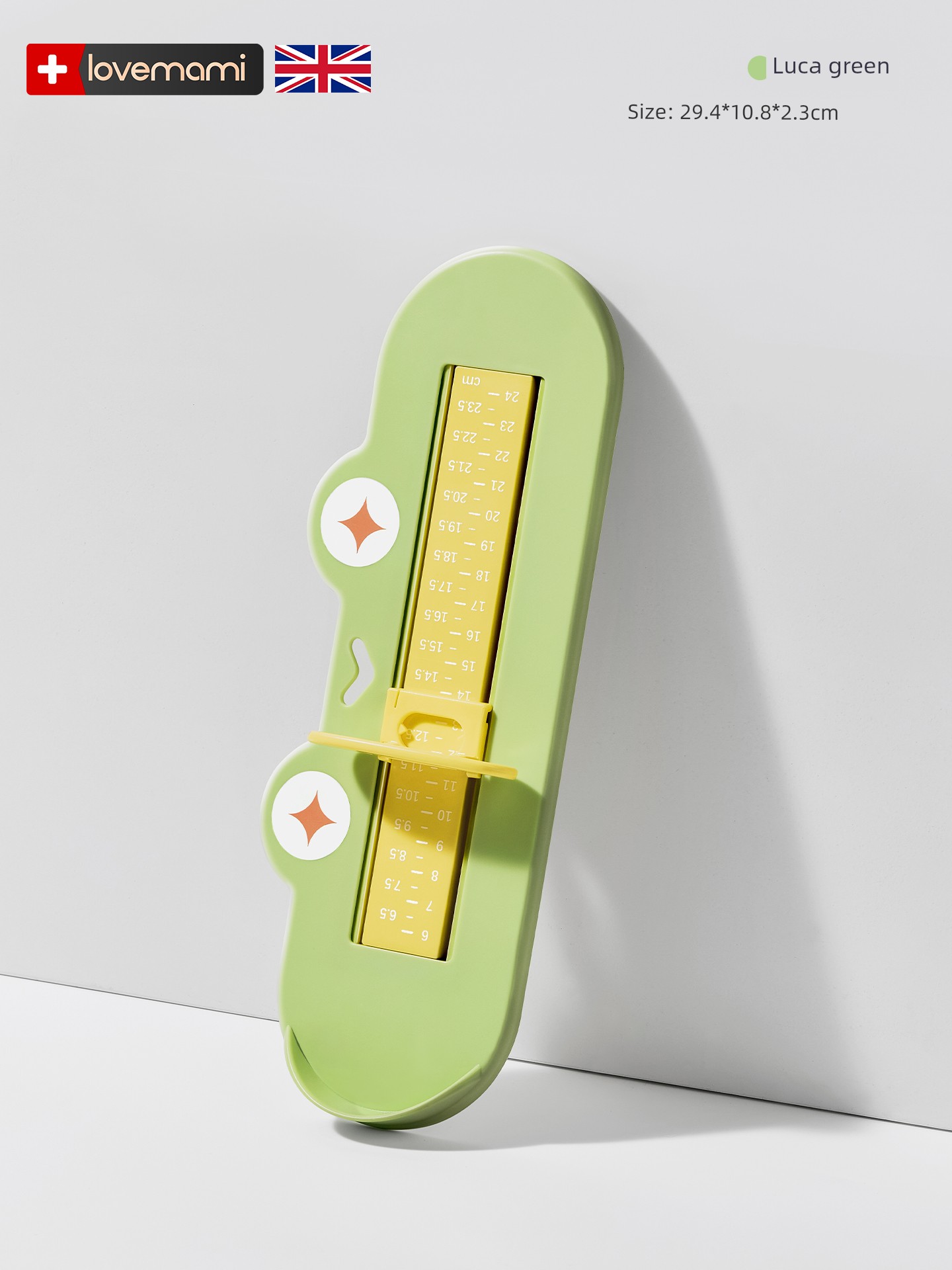 Baby Foot Measurer, Children's Measuring Instrument, Accurate Home Use Foot Length and Shoe Insole Length Measuring Ruler, Baby Measuring Tool, Child Shoe — 2