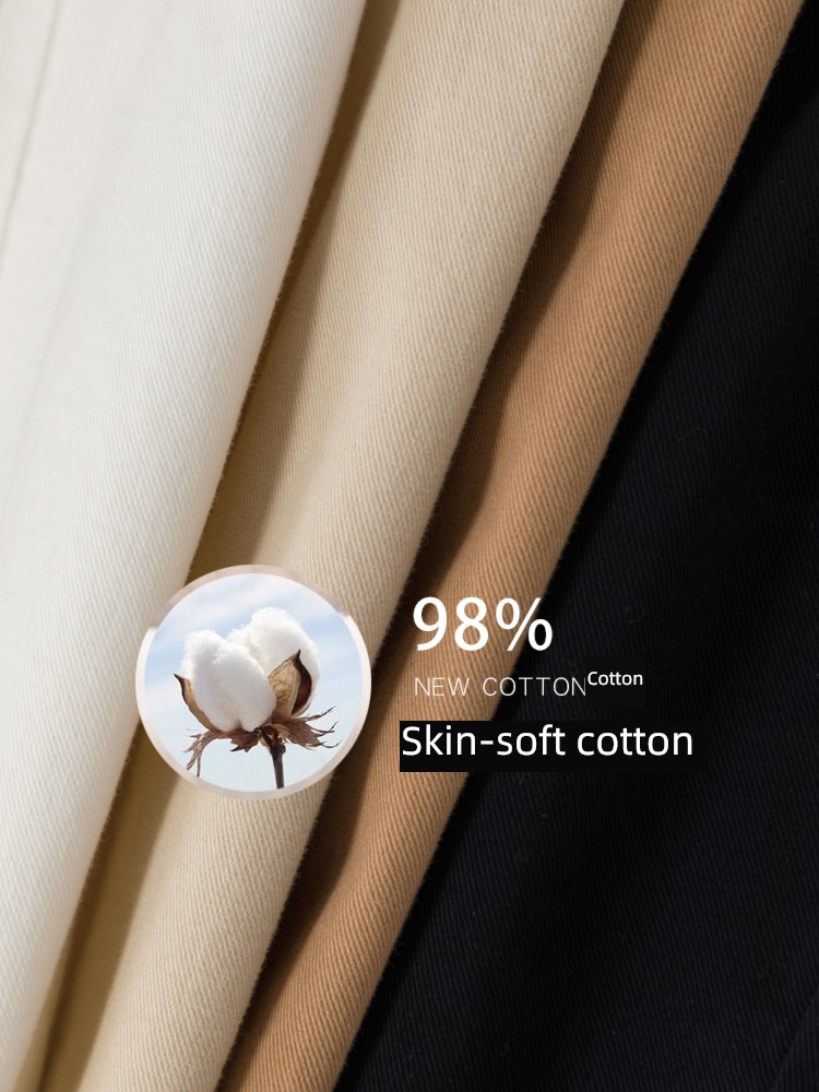 Beige spring and autumn Hot money Women's wear Dad trousers