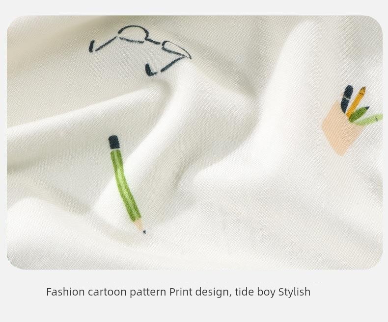 Modal Kids Pajamas Spring and Summer Thin Boys' Home Wear Boys Intimates Suit Teen Autumn Clothes Long Johns — 21