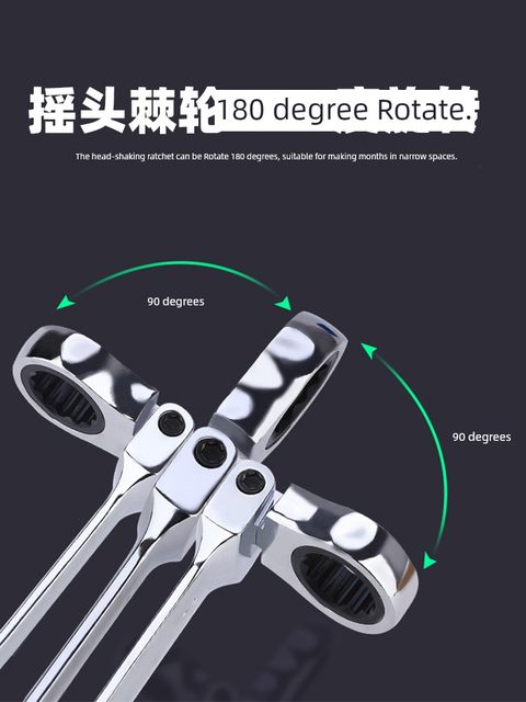 Wrench tool set Plum Blossom wrench tool complete set Hardware ratchet plate hand dual-purpose open-end wrench set