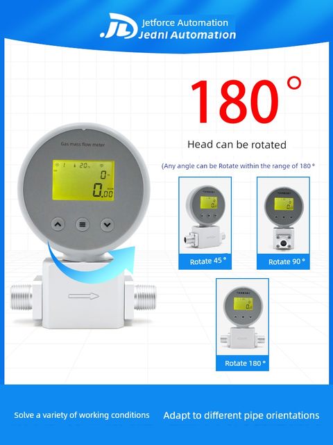 Flowmeter Thermal Mass Gas Flowmeter AMS2106 Replaces MF5706 Compressed Air Oxygen Nitrogen