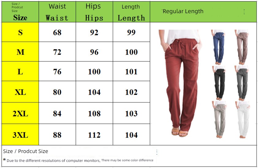 women   leisure   wide-legged   pants   ladies   long   trousers Broad leg trousers
