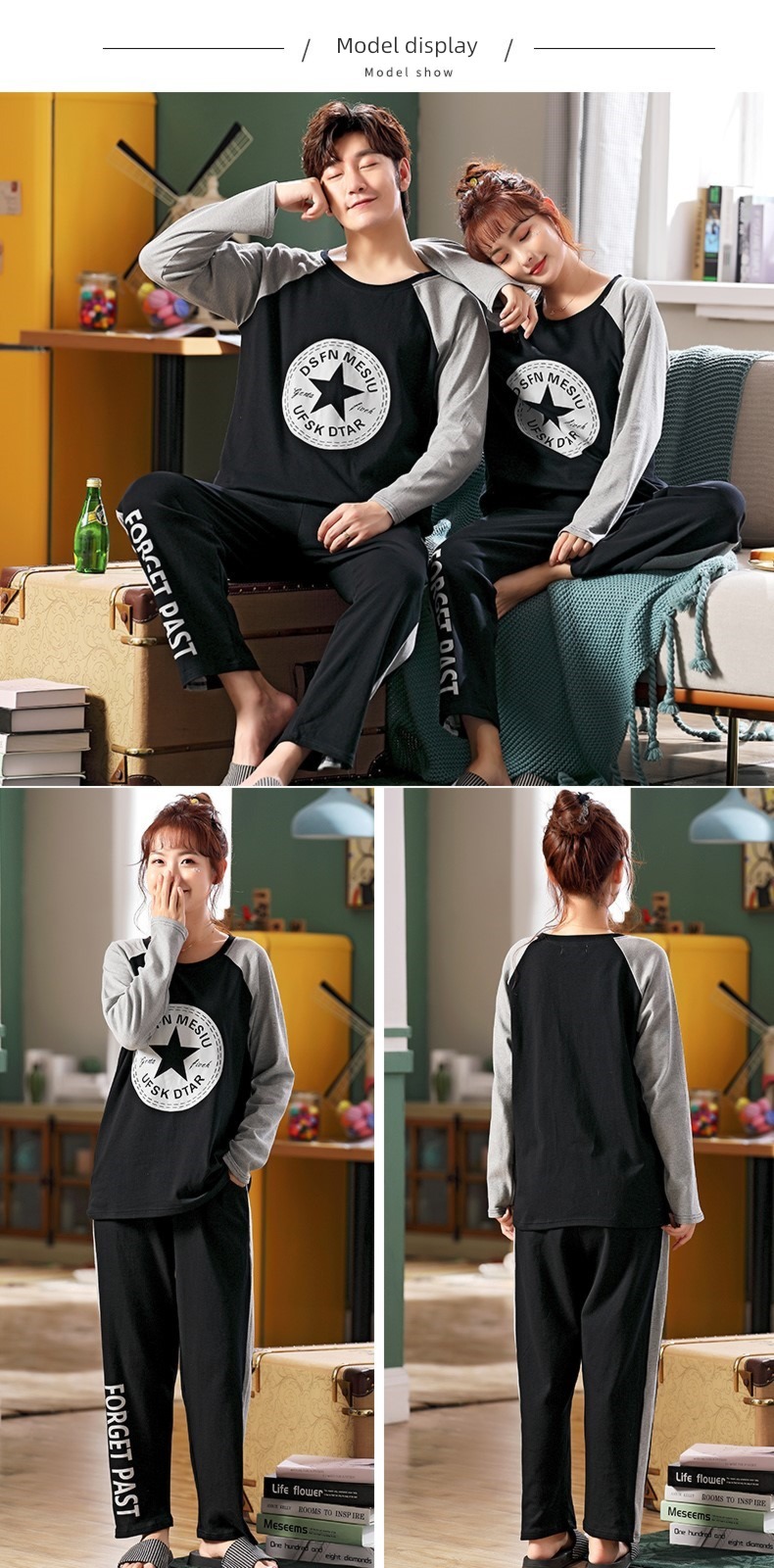 300 Jin men's wear lovers All cotton the fat pajamas