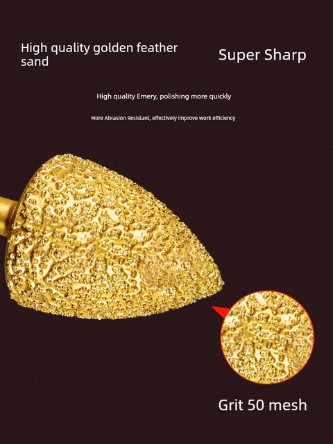 Alloy grinding cast iron diamond grinding head brazing hand drill grinding head stone grinding rod metal burr grinding head