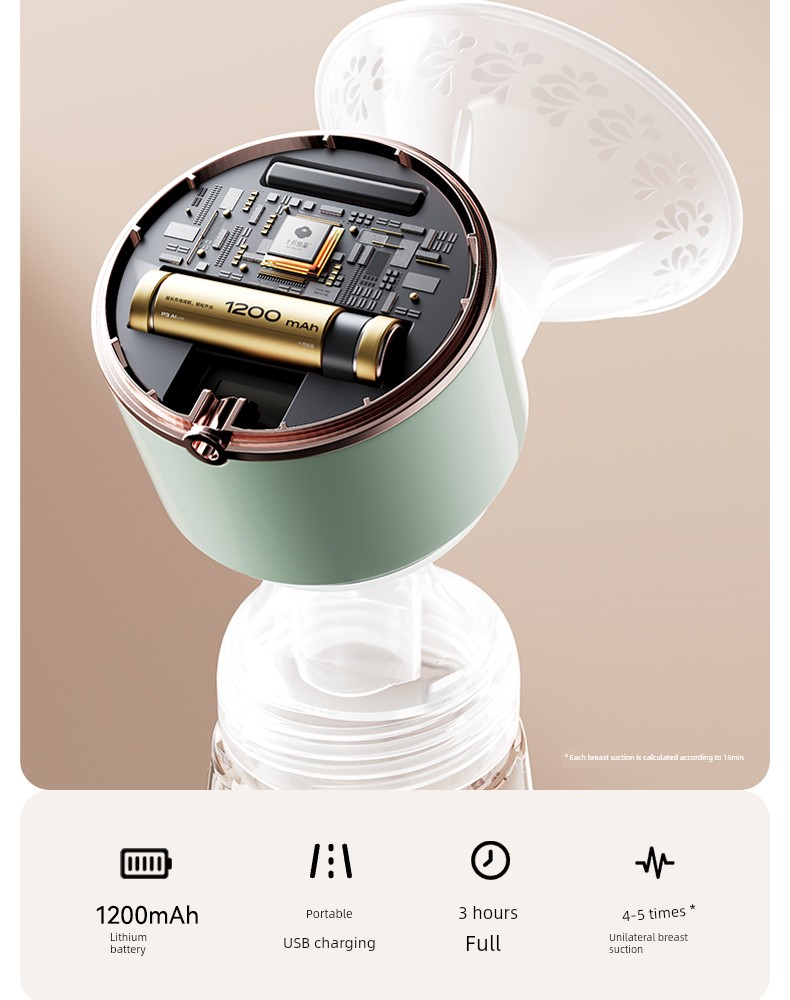 October Crystalline Breast Pump Electric Integrated Automatic Milk Suckling Device Maternal Postpartum Genuine Goods Suction Large Mute — 27