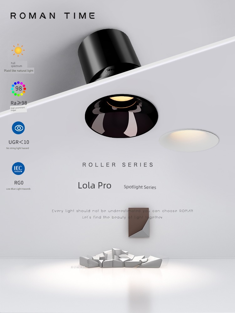 LED Pro Roller Intelligent Dimming Living Room Spotlight