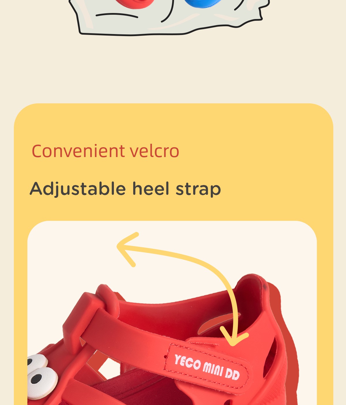 Yecominidd Kidsren's Sandals Summer New Kidsren's Shoes Girls' Toe-Toe Roman Shoes Boys' Wading Jelly Shoes — 8