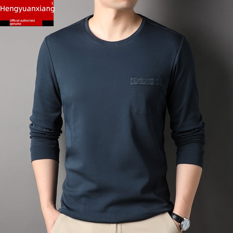 hyz  Real pocket pure cotton Undershirt Long sleeve T-shirt