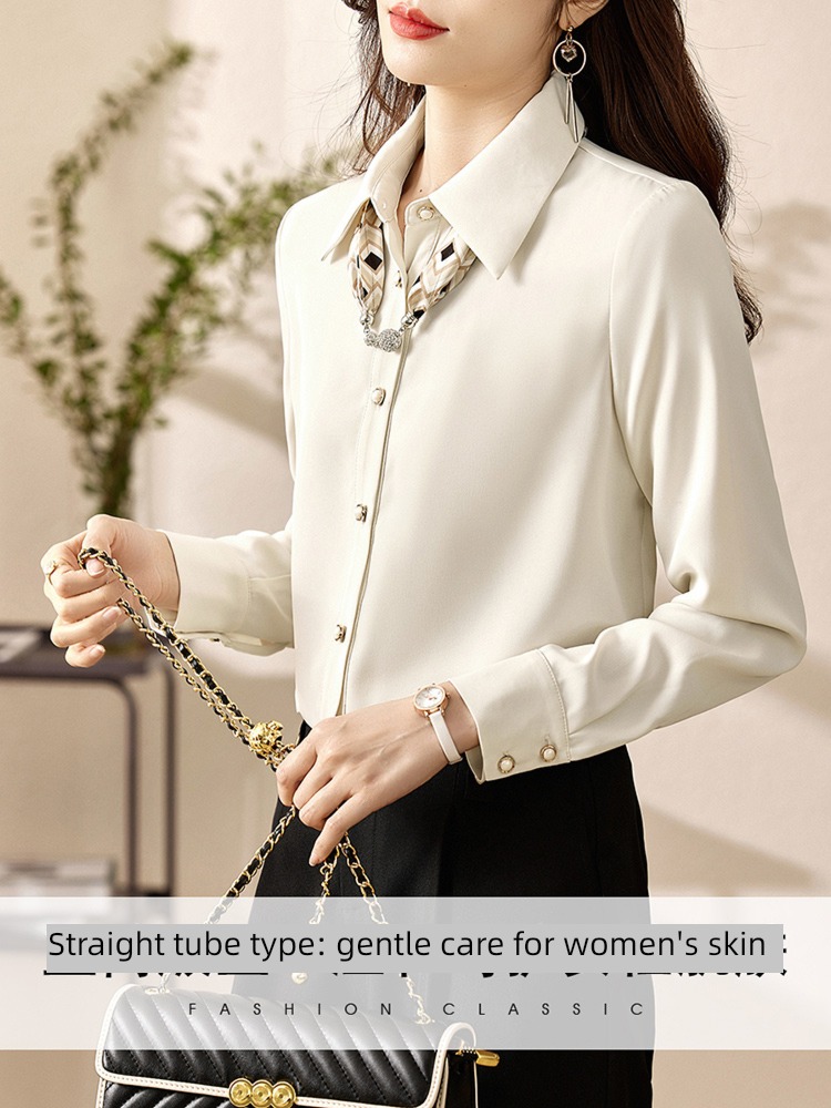 Ou Ni Xue spring Long sleeve Design sense niche shirt