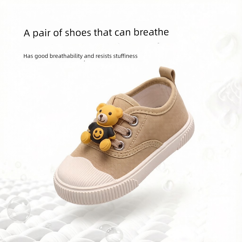 Kindergarten Indoor Shoes for Boys, Soft-Soled Non-Slip Canvas Shoes, Breathable Toddler Shoes, Cartoon Cloth Shoes for Entering Kindergarten, 2026 New — 3
