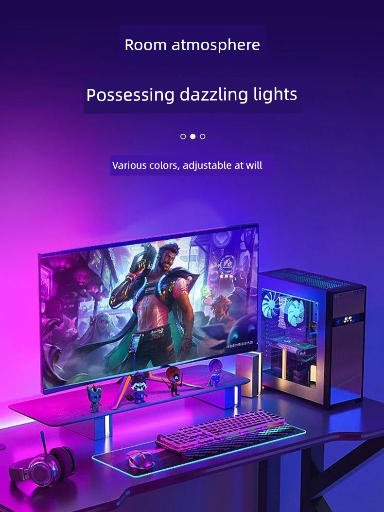 LED E-Sports Room Bedroom Monitor Desktop Light Strip