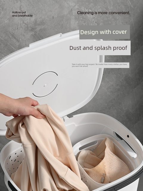 Dirty laundry basket household wheeled bathroom large-size dirty laundry basket dirty laundry storage basket large capacity laundry basket
