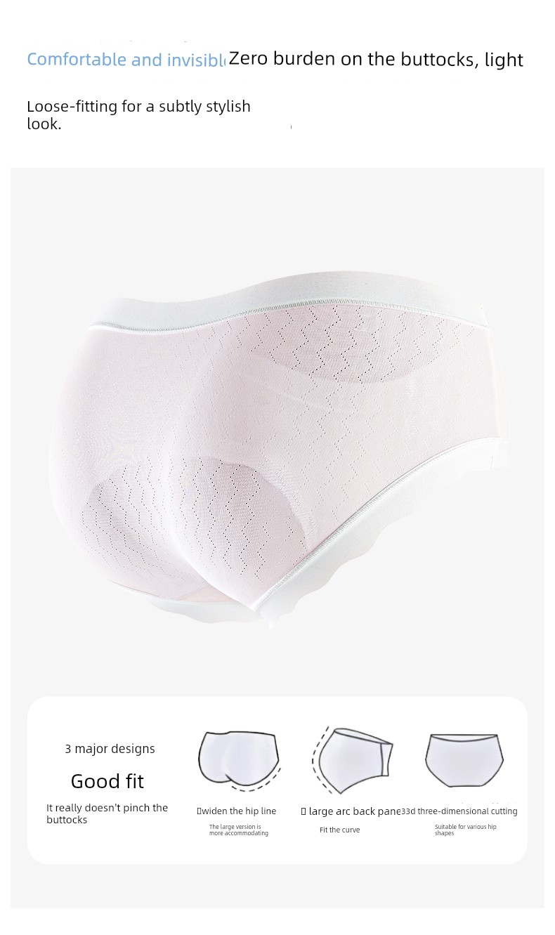 Catman Kidsren's Underwear for Girls and Babies, Category A, Summer Thin Style, for Middle and Large Kidsren in the Developmental Period, Antibacterial, — 17