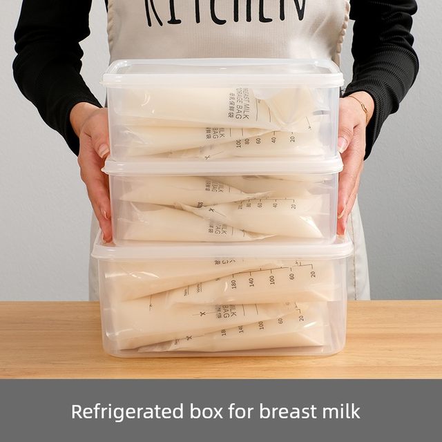 Breast milk refrigeration box refrigerator milk storage box sealed box breast milk freezing storage box food grade storage and fresh storage box sorting