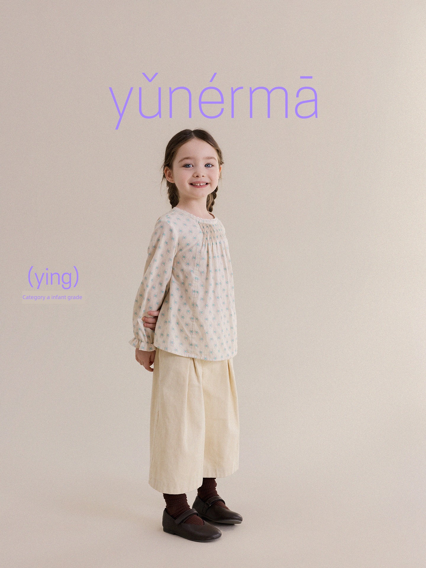 Yunerma Girls' New Autumn French-Style Pure Cotton Doll Shirt Children's Versatile Lace Blouse Baby Top — 4