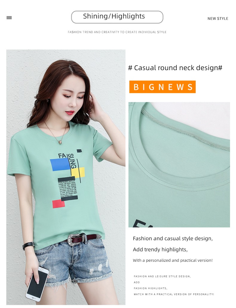 ma'am easy pure cotton black jacket Short sleeve T-shirt
